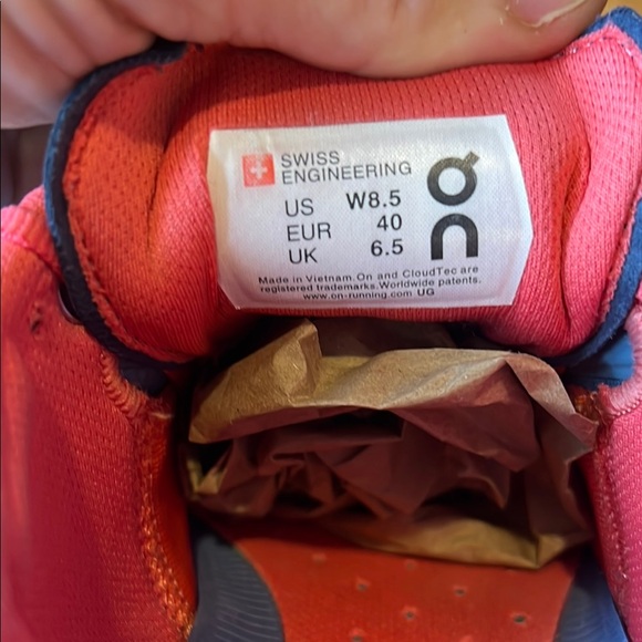 On Cloud X Women's Swiss Engineered Comfort Fit Running Shoes - Blue Pink - 8.5 - Picture 7 of 7